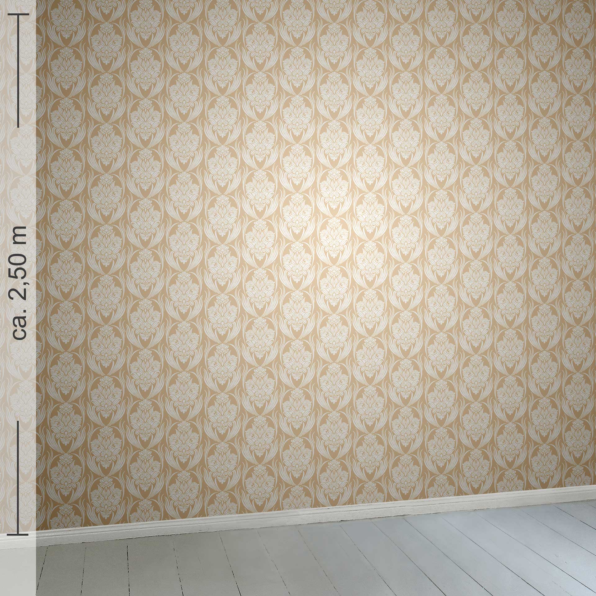 floral 2k, Raumansicht ca 2,50 m x 2,50 m