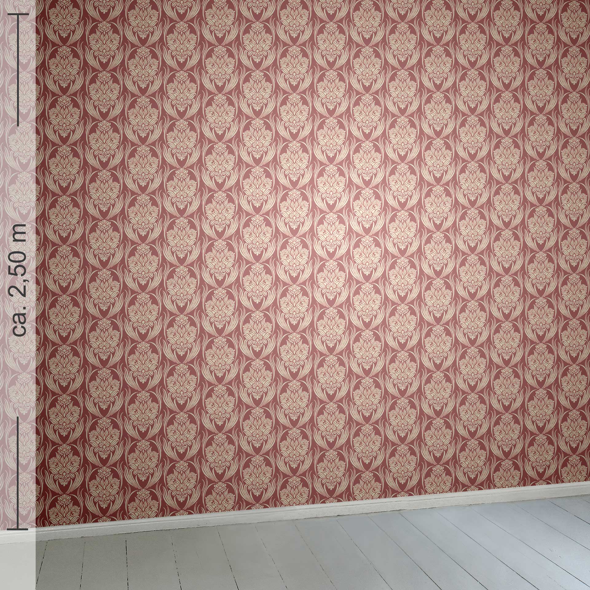 floral 4k, Raumansicht ca. 2,50 m x 2,50 m