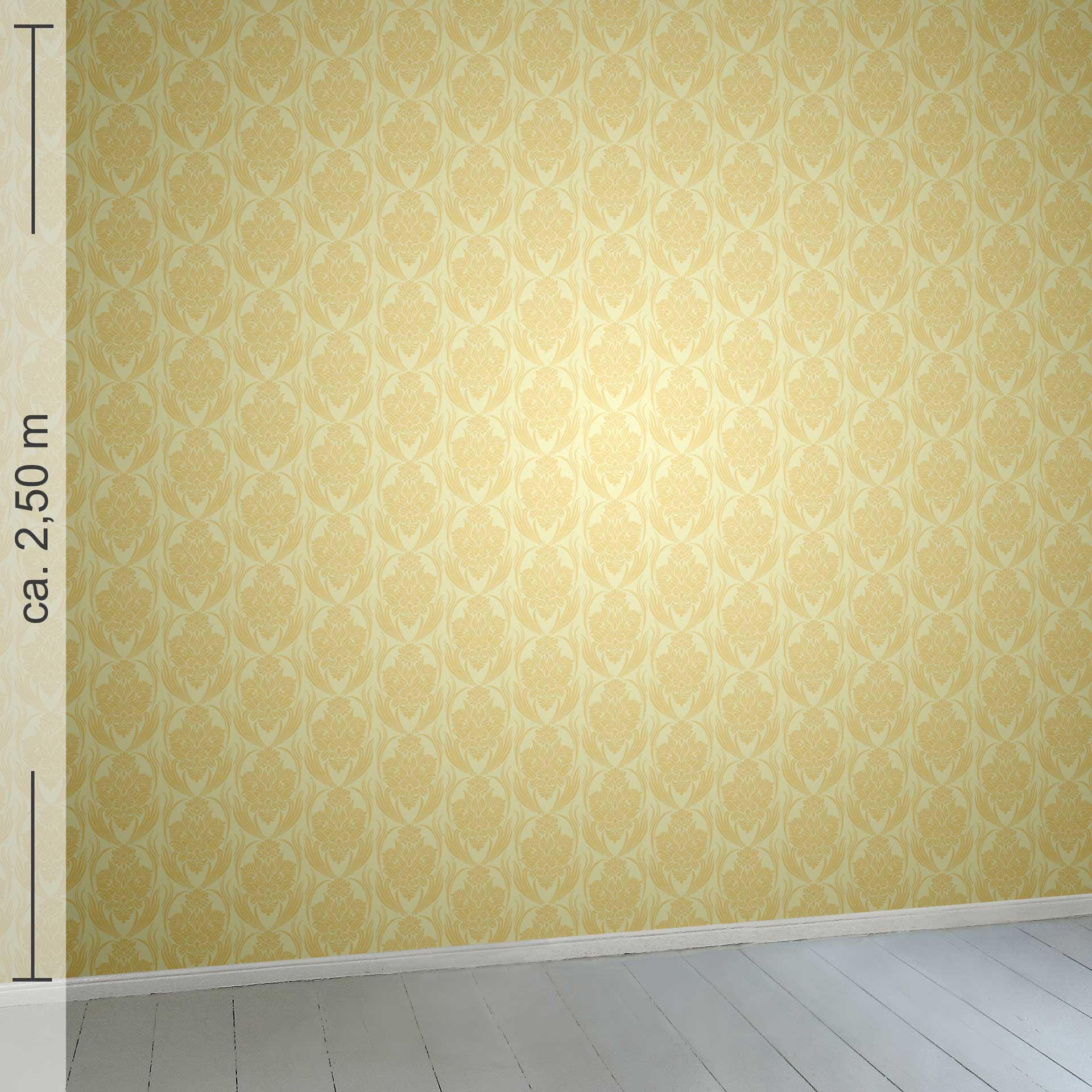 floral 6k, Raumansicht ca. 2,50 m x 2,50 m