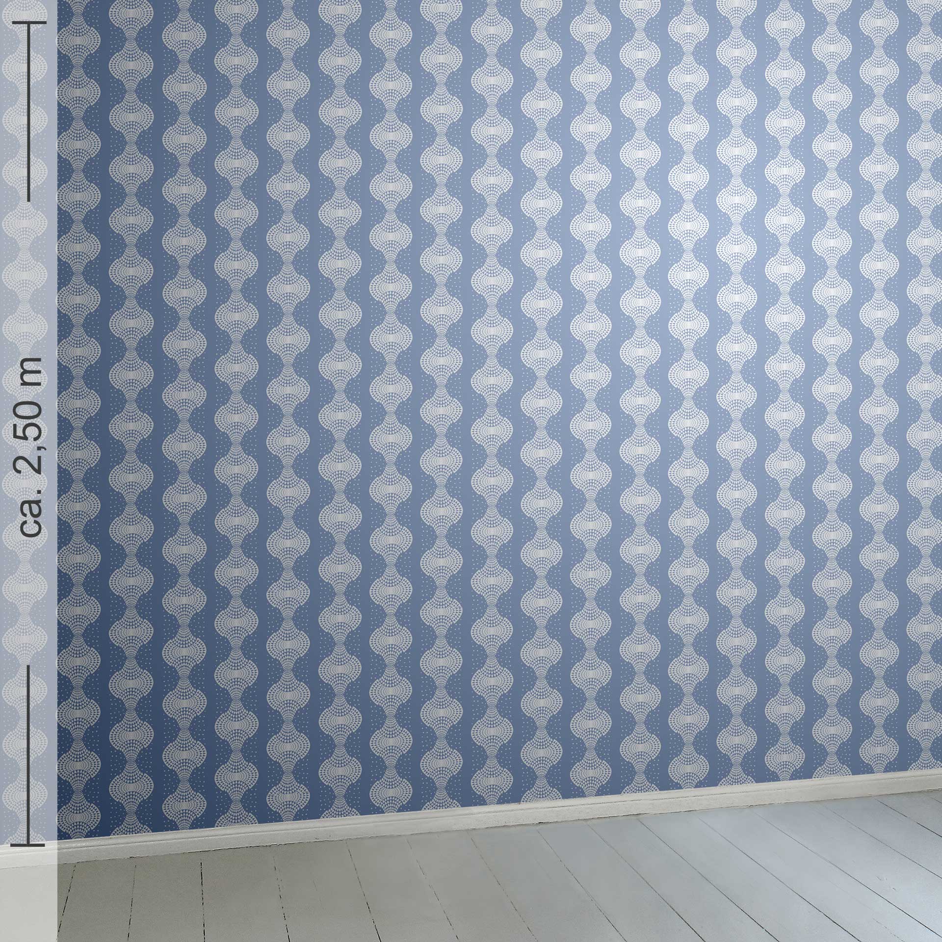 geometrisch 1k, Raumansicht 2,50 m x 2,50 m