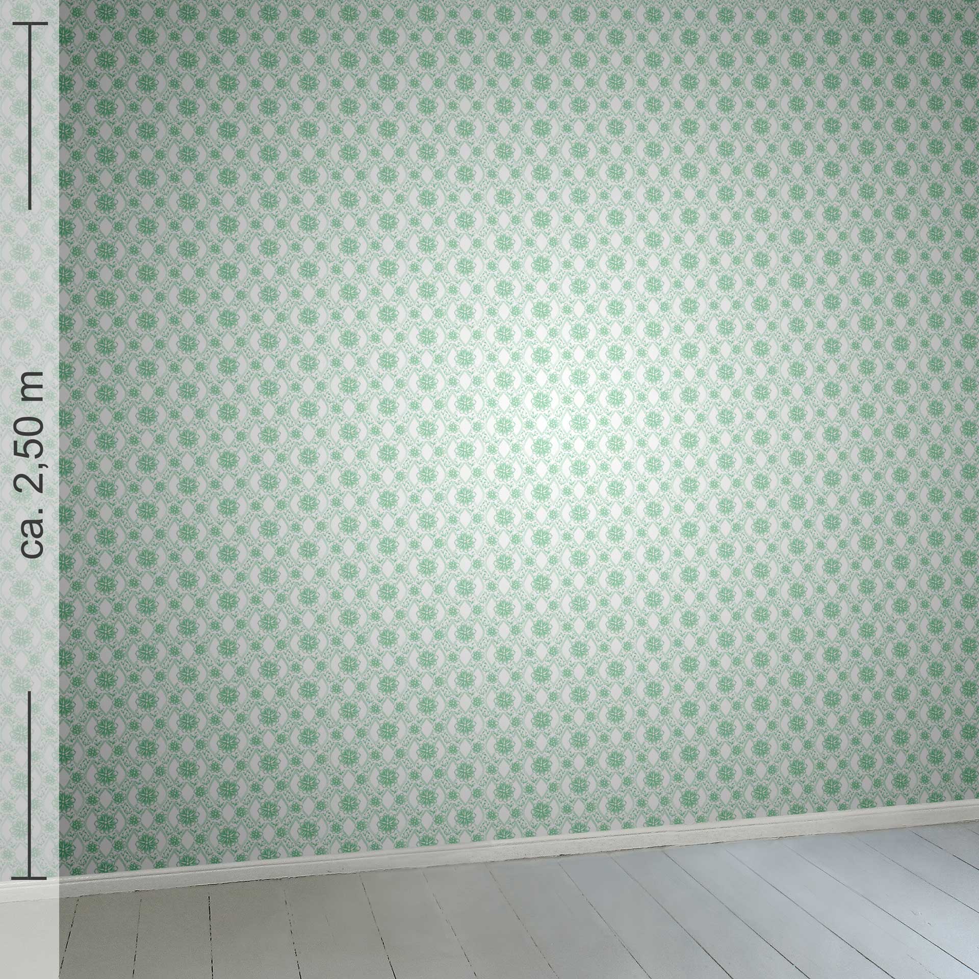 floral 7k, Raumansicht ca. 2,50 m x 2,50 m