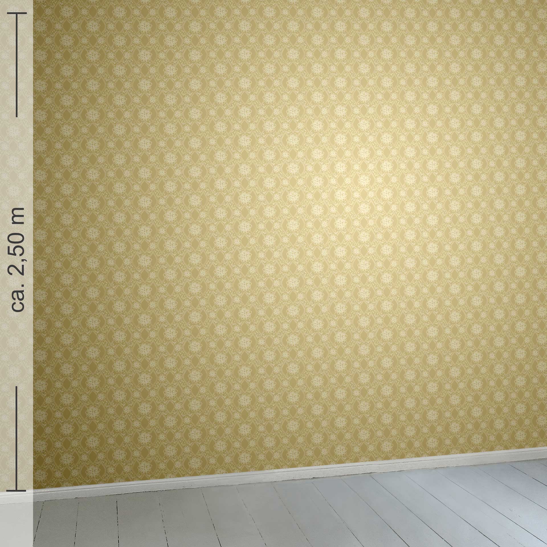 floral 9k, Raumansicht ca. 2,50 m x 2,50 m