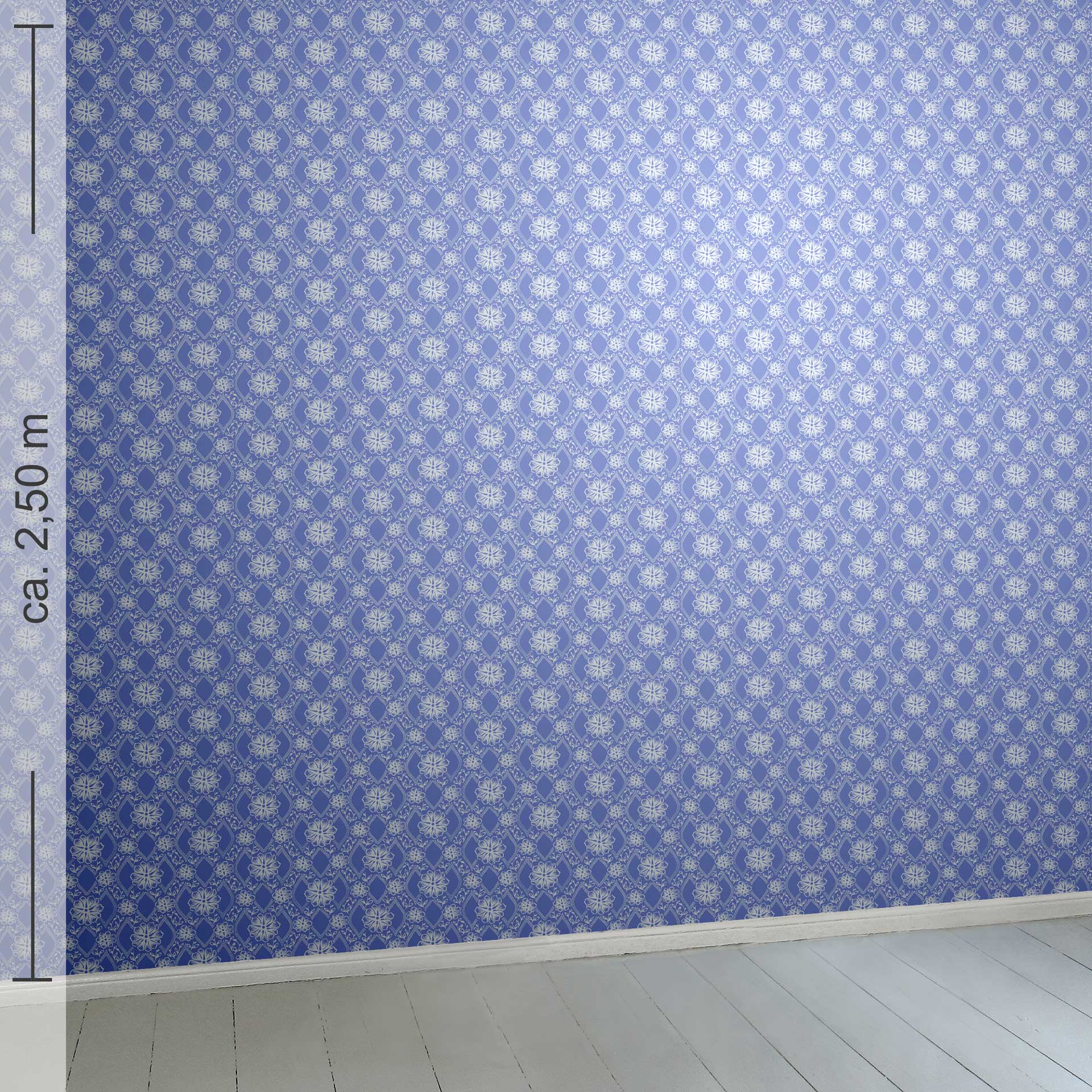 floral 11k, Raumansicht ca. 2,50 m x 2,50 m