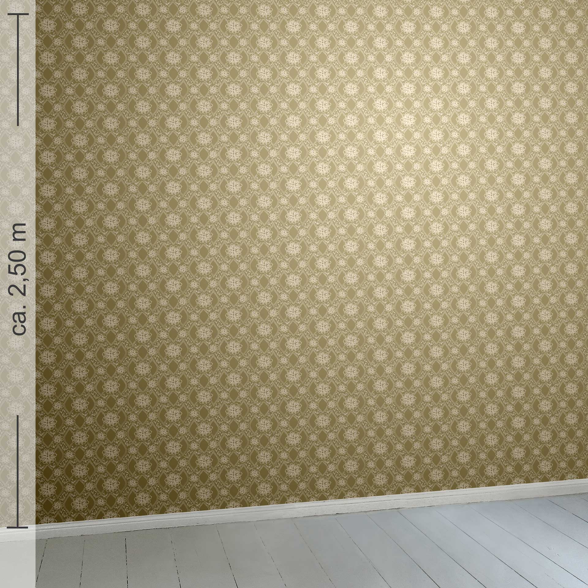 floral 12k, Raumansicht 2,50 m x 2,50 m