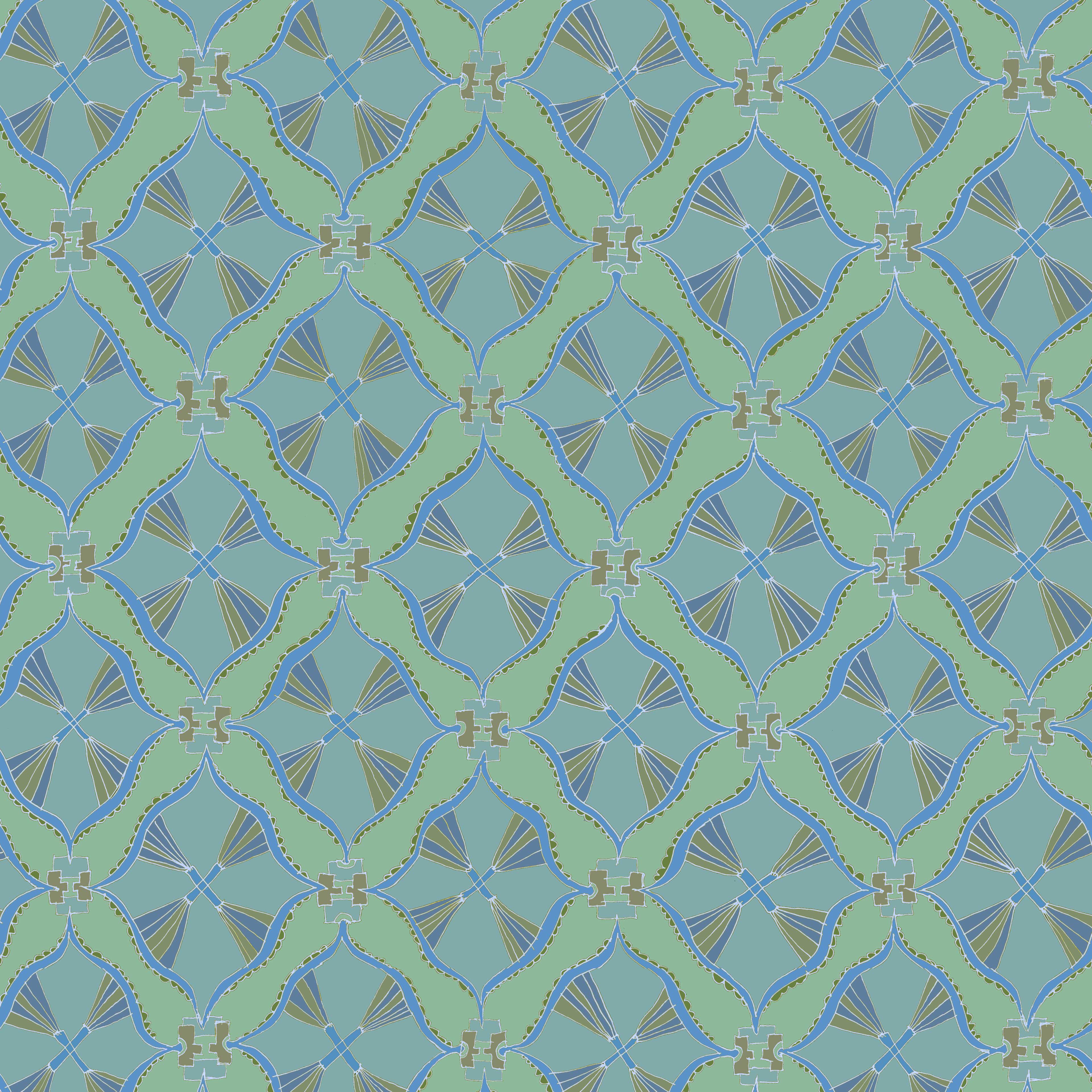 geometrisch 10h, eine Bahnbreite 50 cm