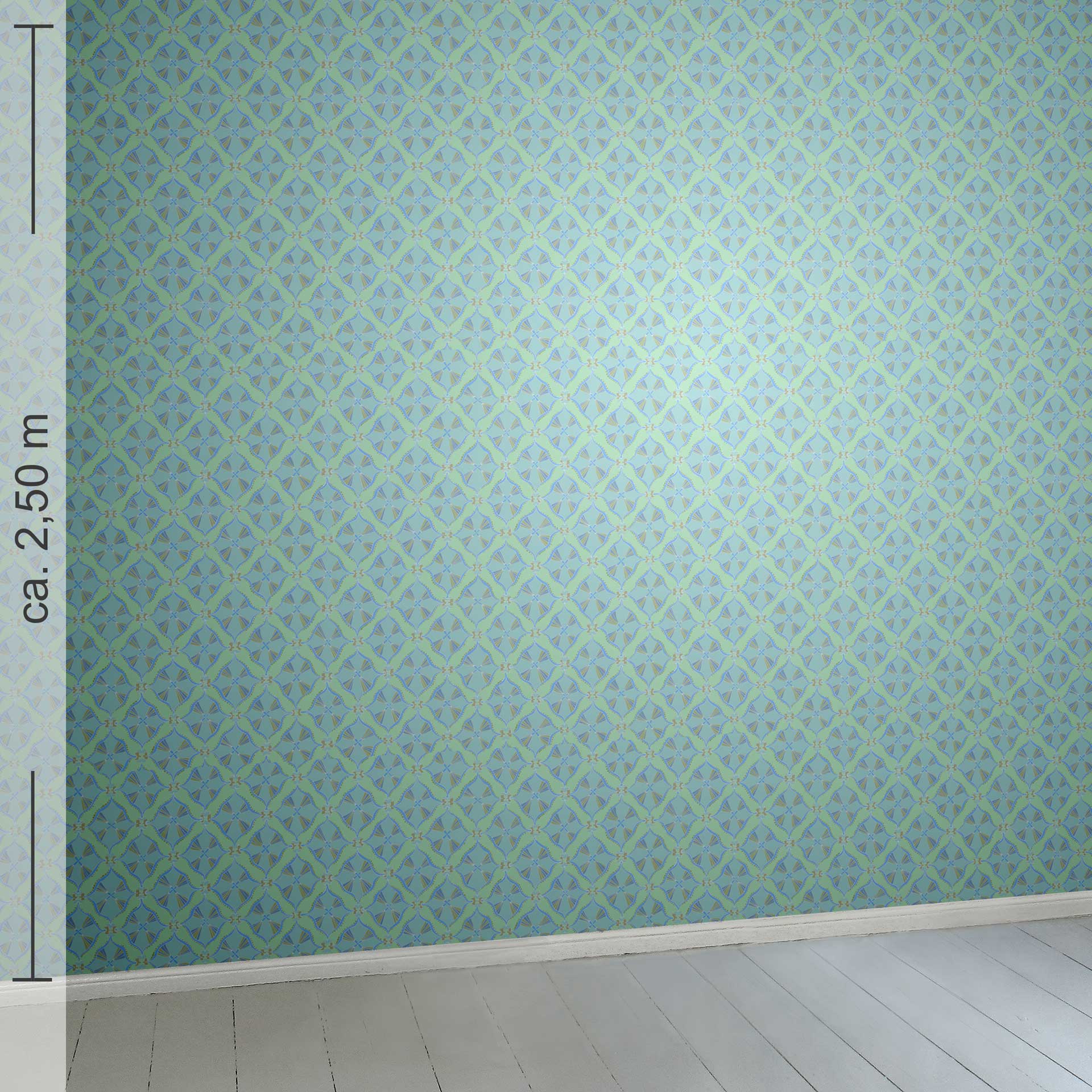 geometrisch 10h, Raumansicht ca. 2,50 m x 2,50 m