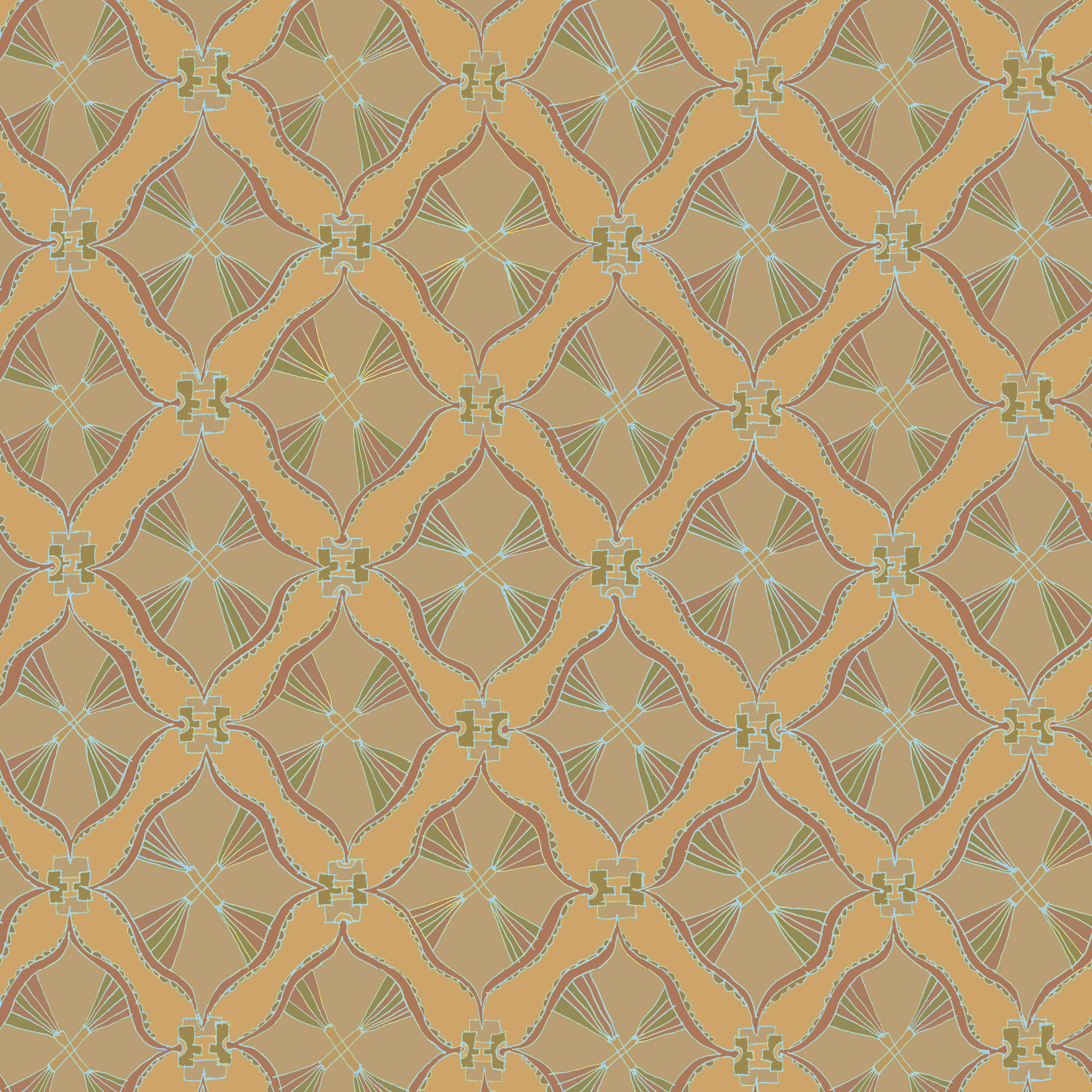 geometrisch 11h, eine Bahnbreite 50 cm