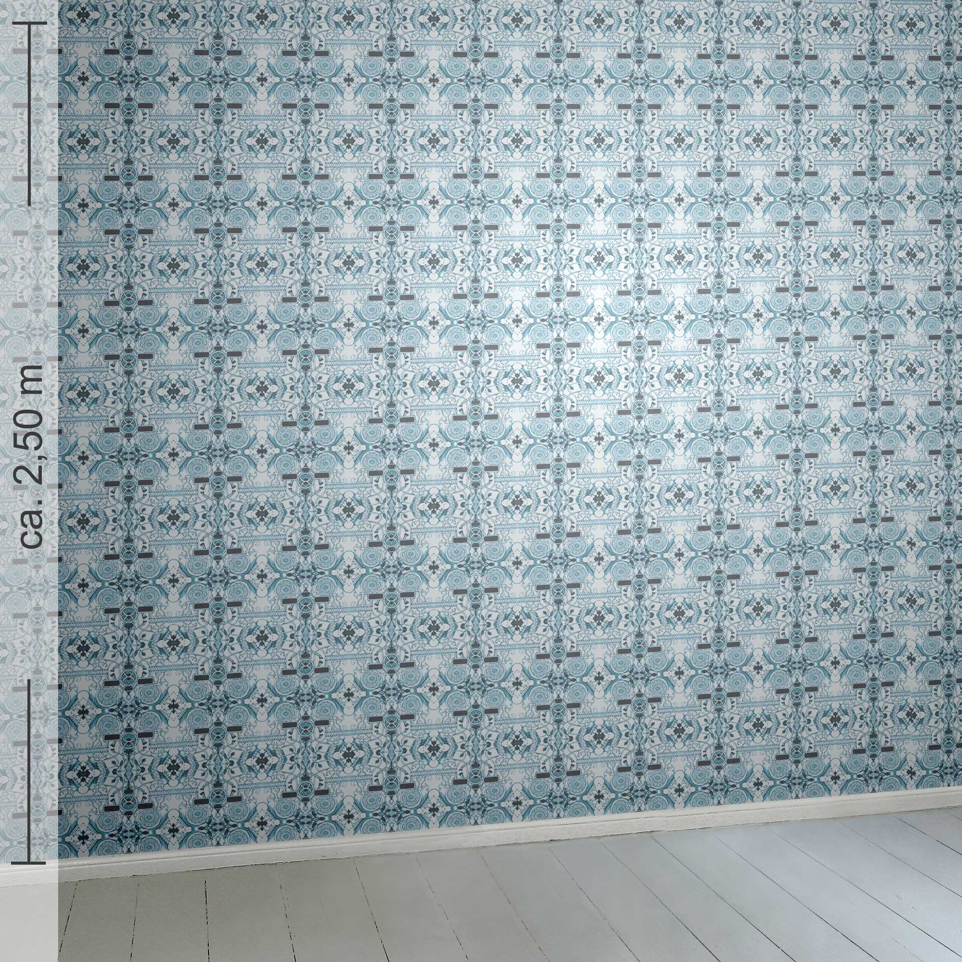 geometrisch 15h, Raumansicht ca. 2,50 m x 2,50 m