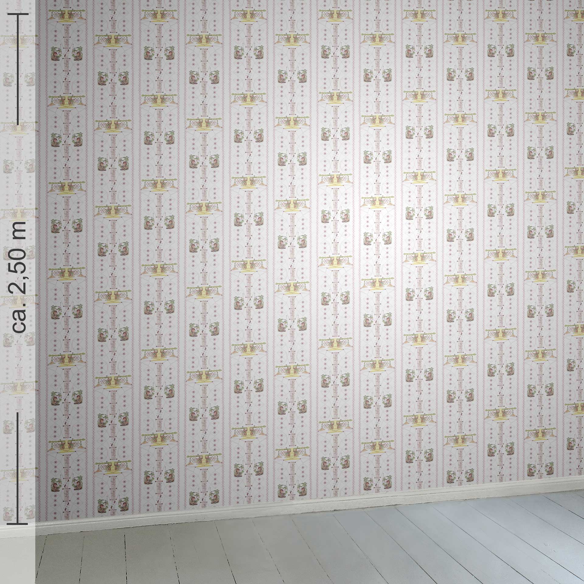 geometrisch 6h, Raumansicht 2,50 m x 2,50 m