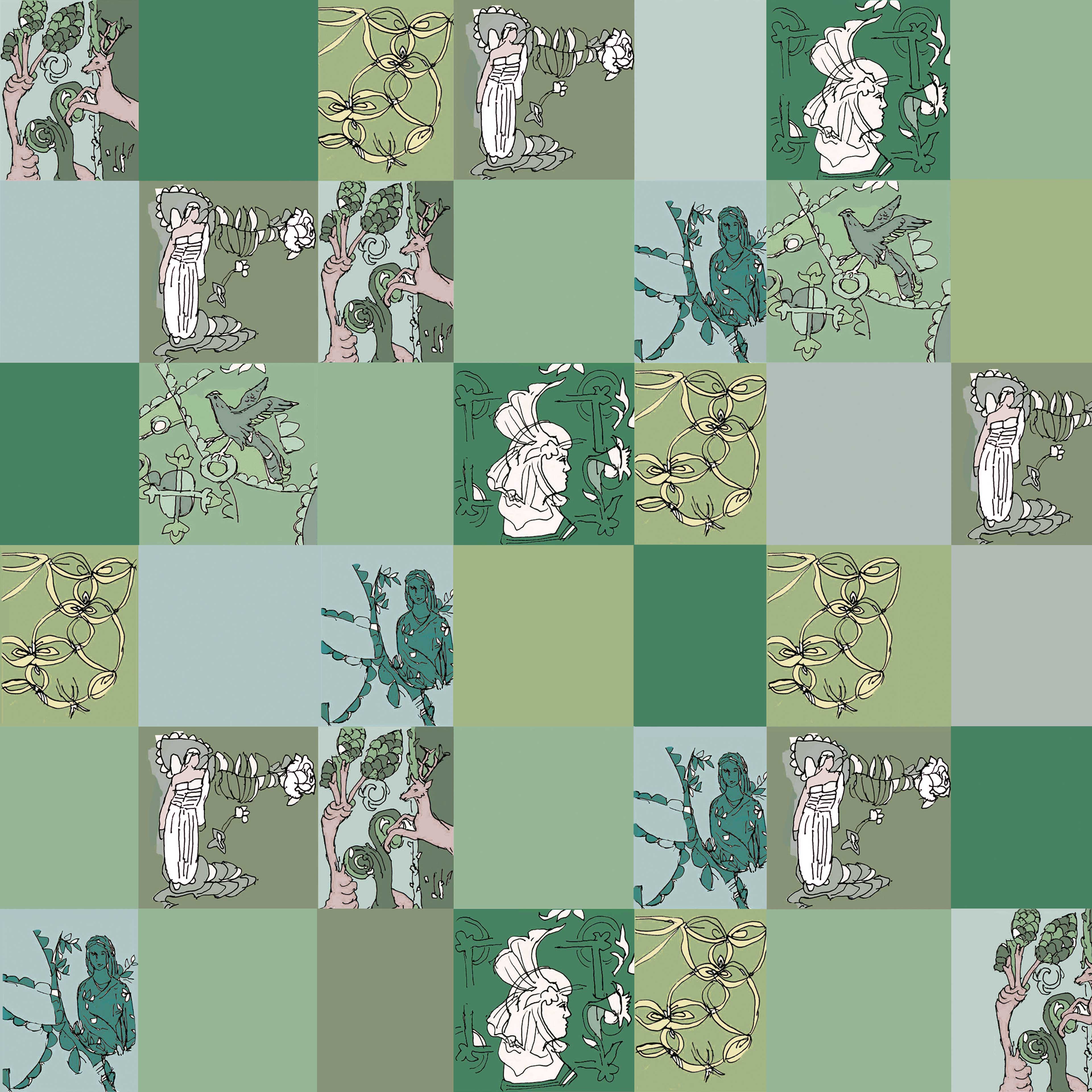 geometrisch 19h, eine Bahnbreite 50 cm