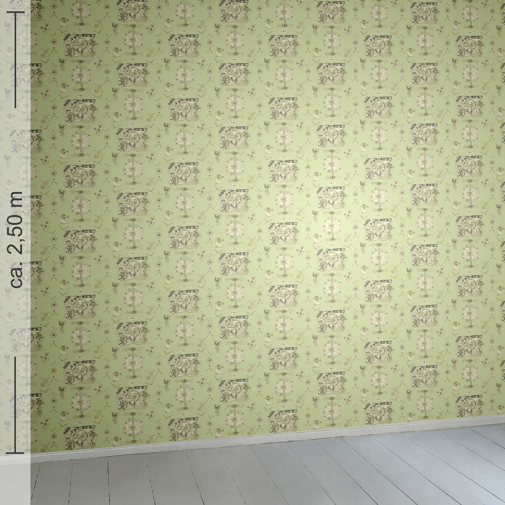 verspielt 6h, Raumansicht ca. 2,50 m x 2,50 m