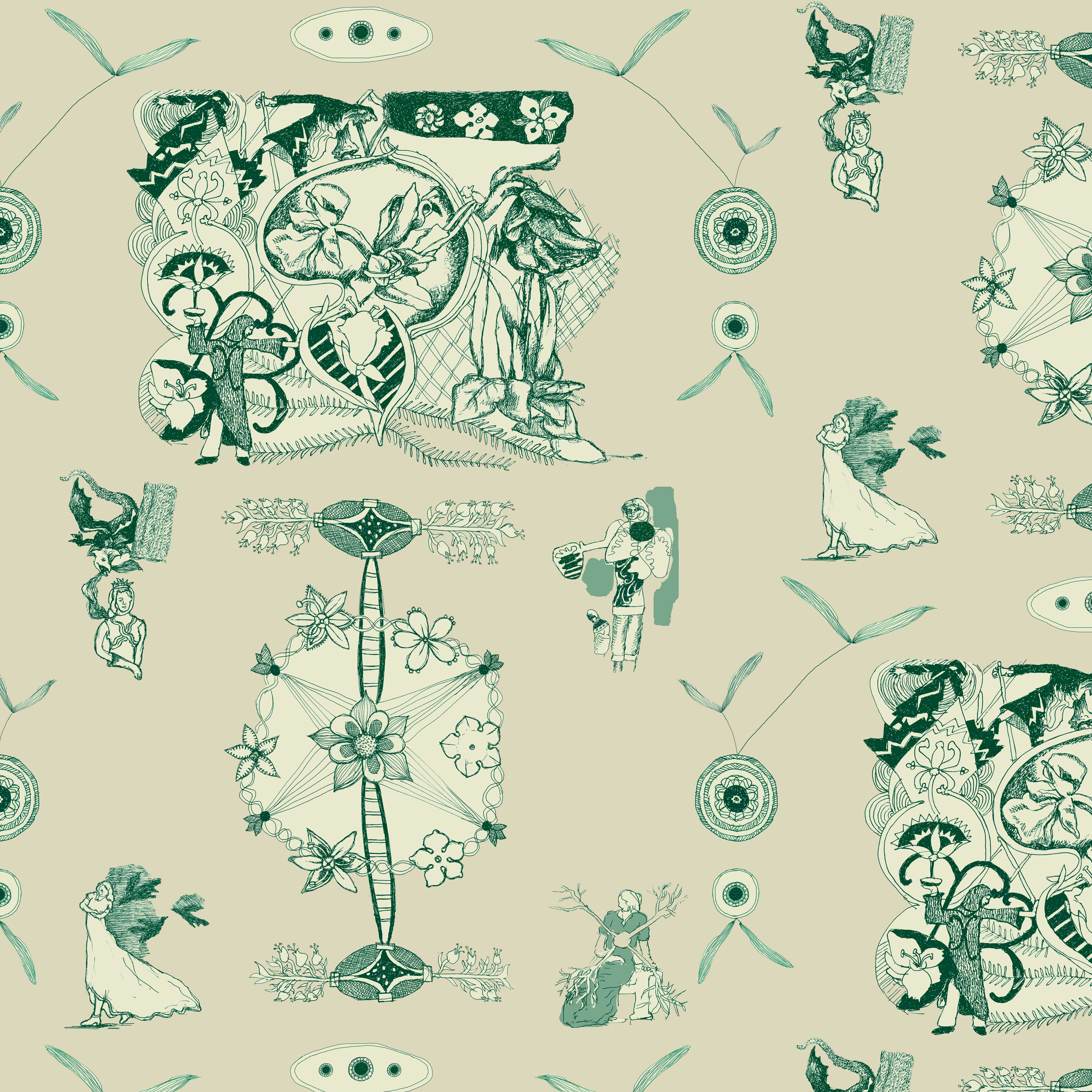 verspielt 9h, eine Bahnbreite 50 cm