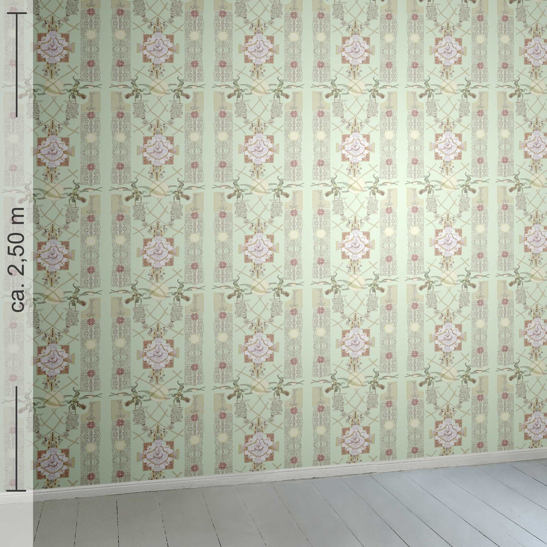 verspielt 2h, Raumansicht ca. 2,50 m x 2,50 m