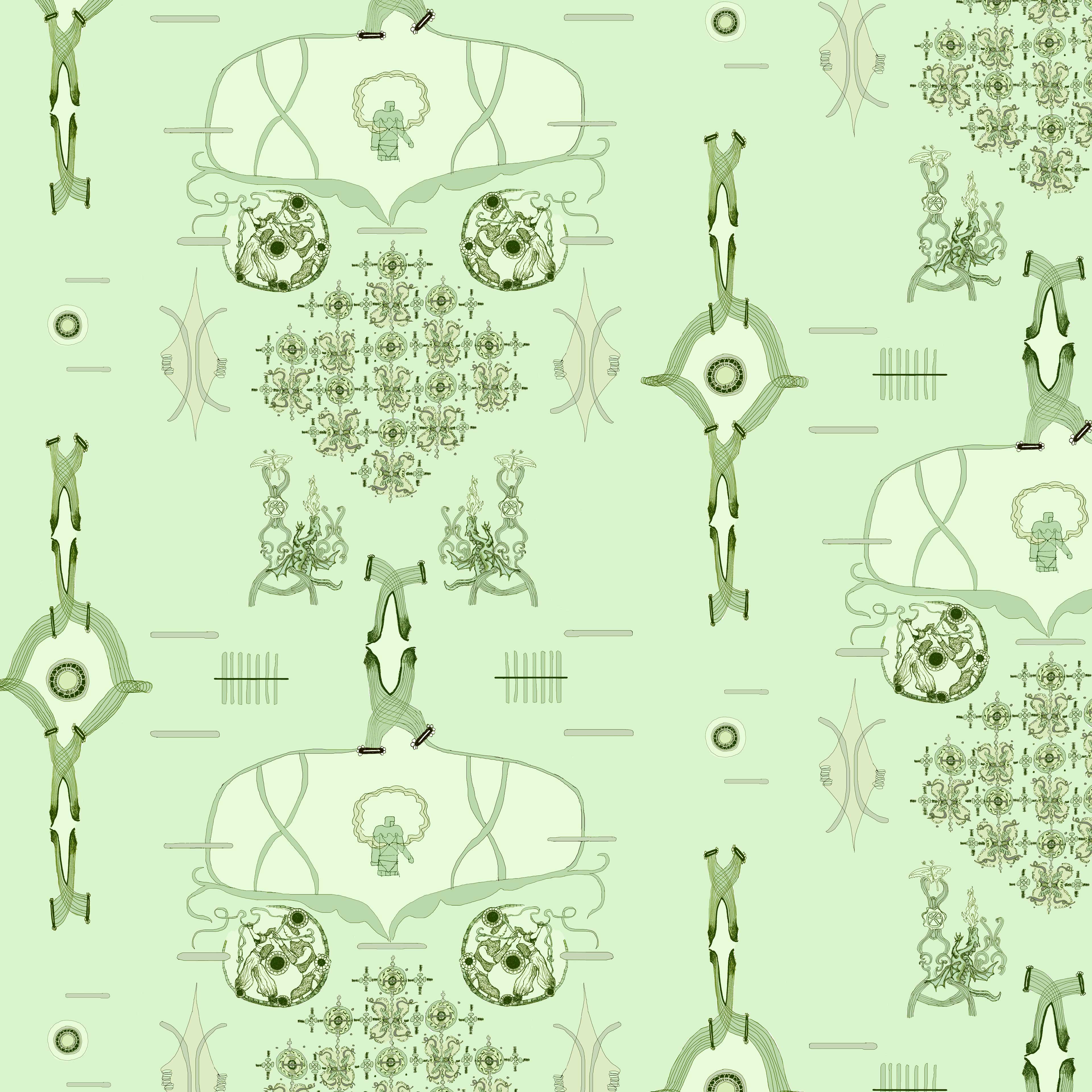 verspielt 14h, eine Bahnbreite 50 cm