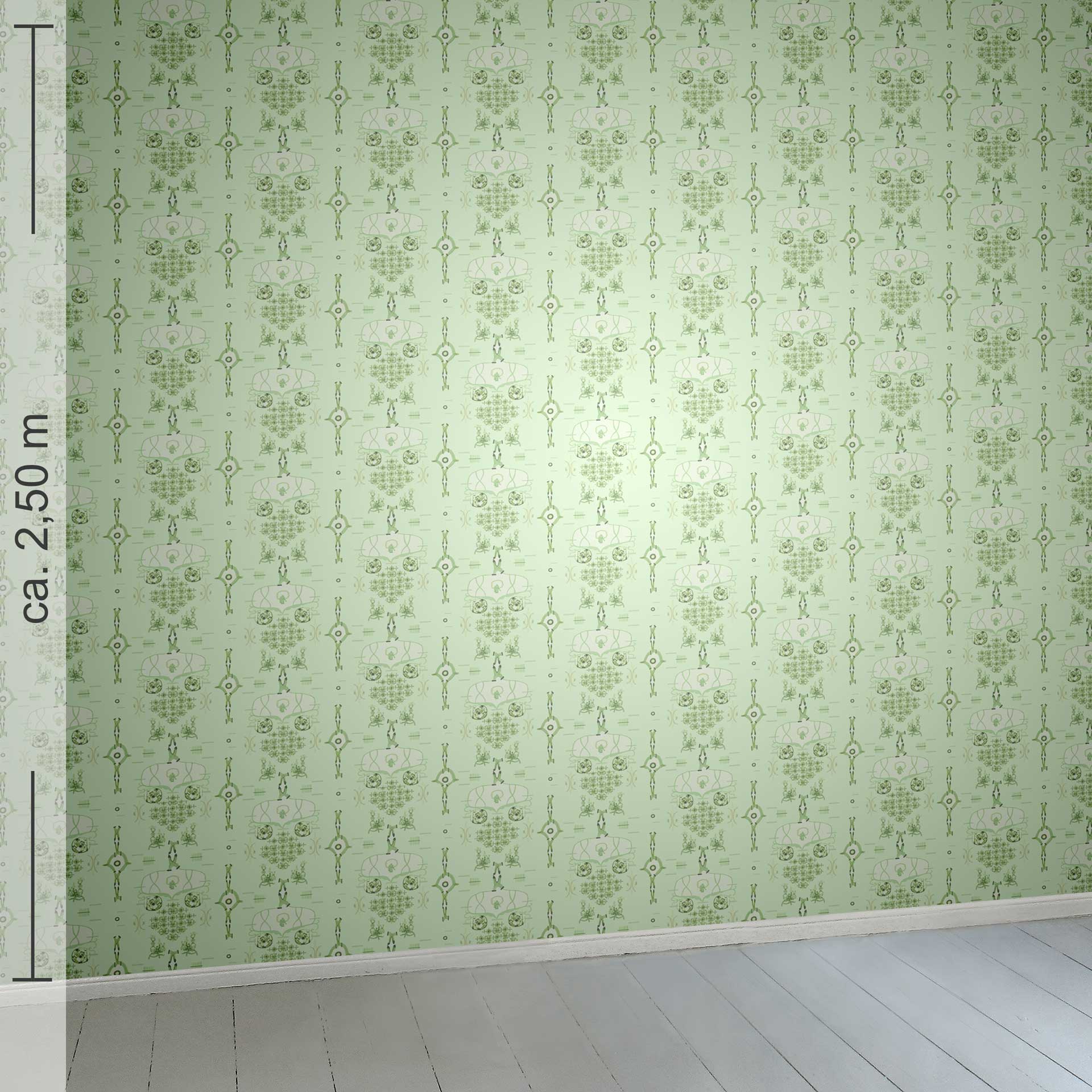 verspielt 14h, Raumansicht ca. 2,50 m x 2,50 m