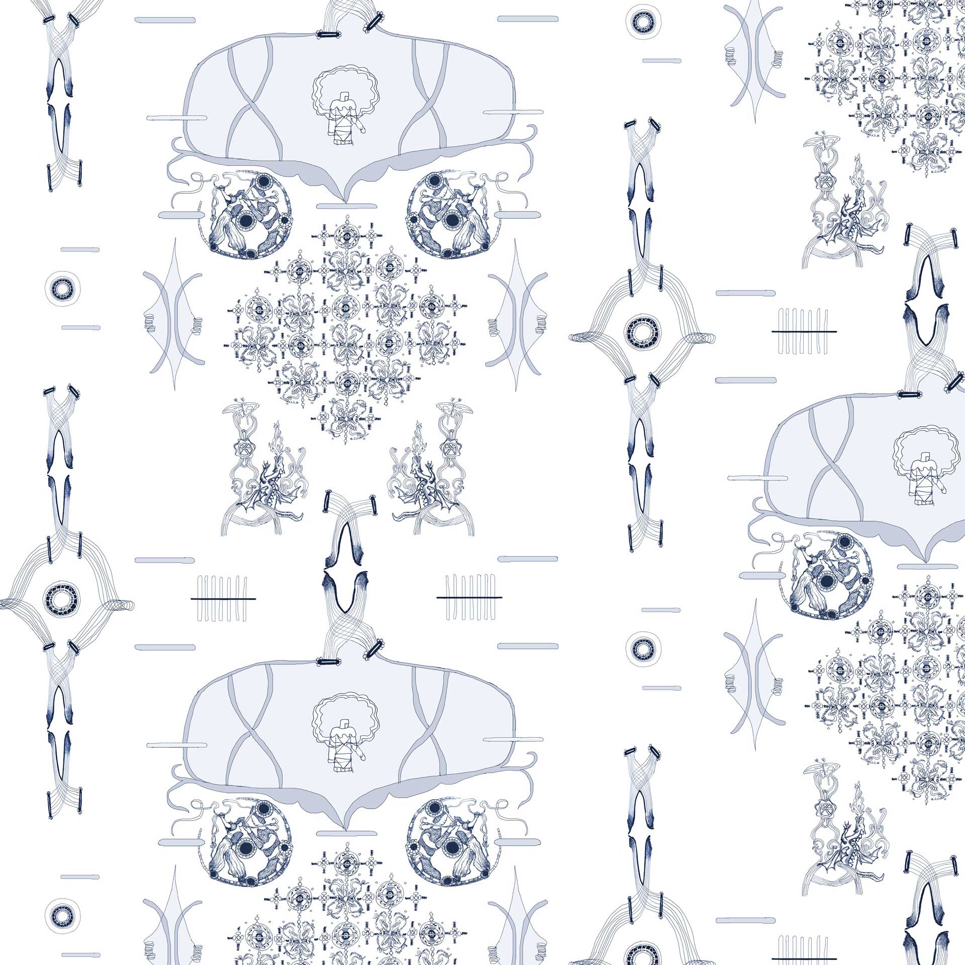 verspielt 15h, eine Bahnbreite 50 cm