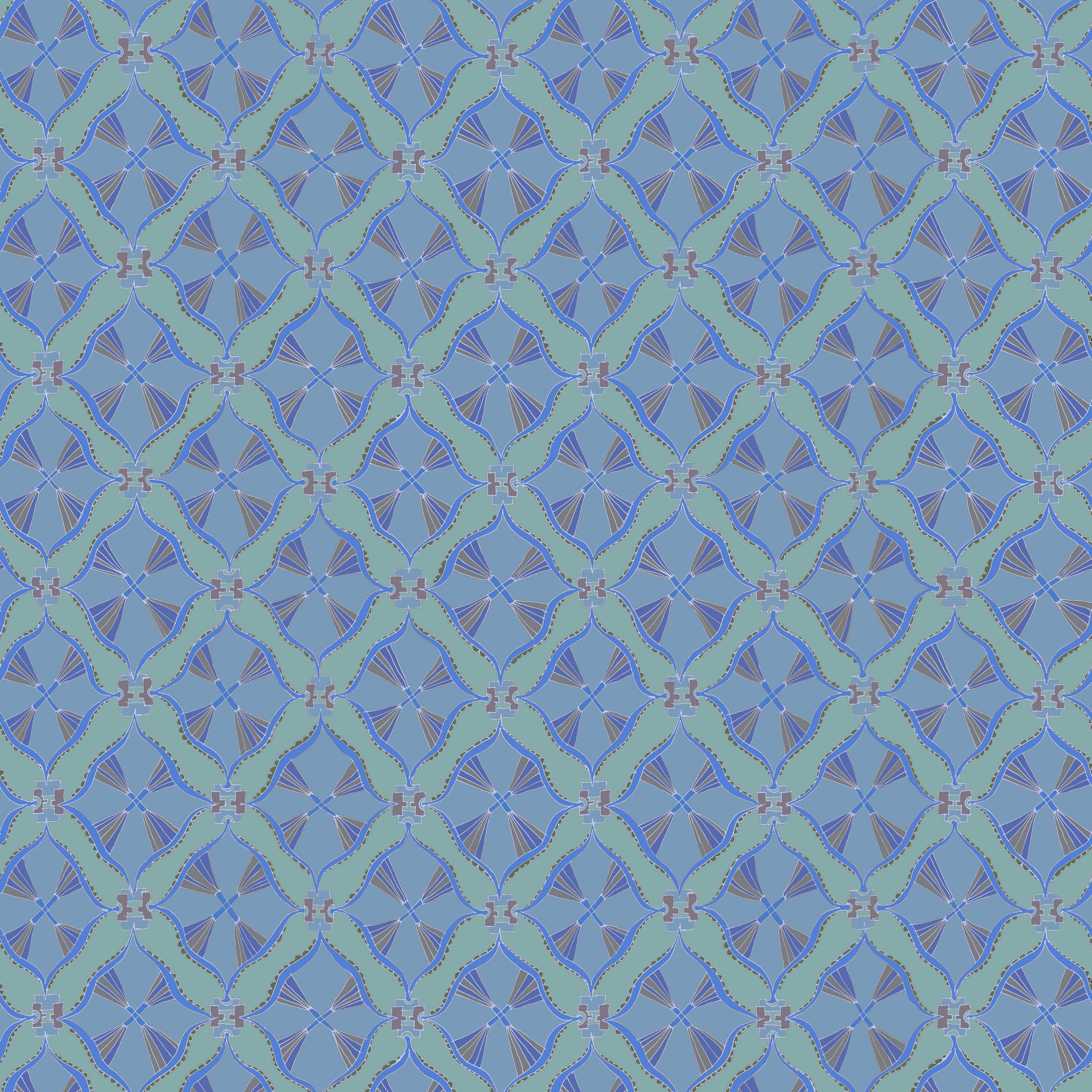 kleingemustert 14h, eine Bahnbreite 50 cm