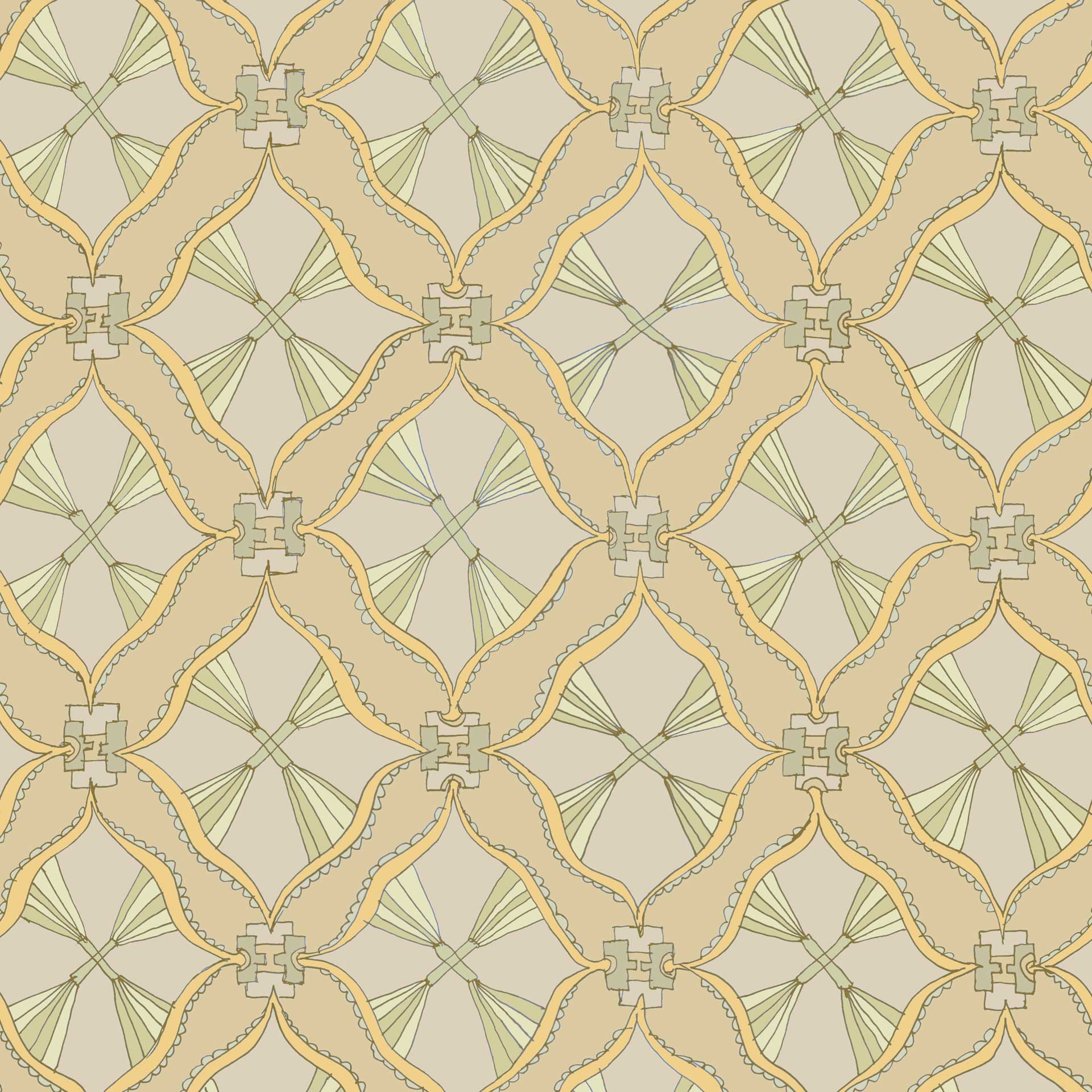 kleingemustert 15ch, Detail