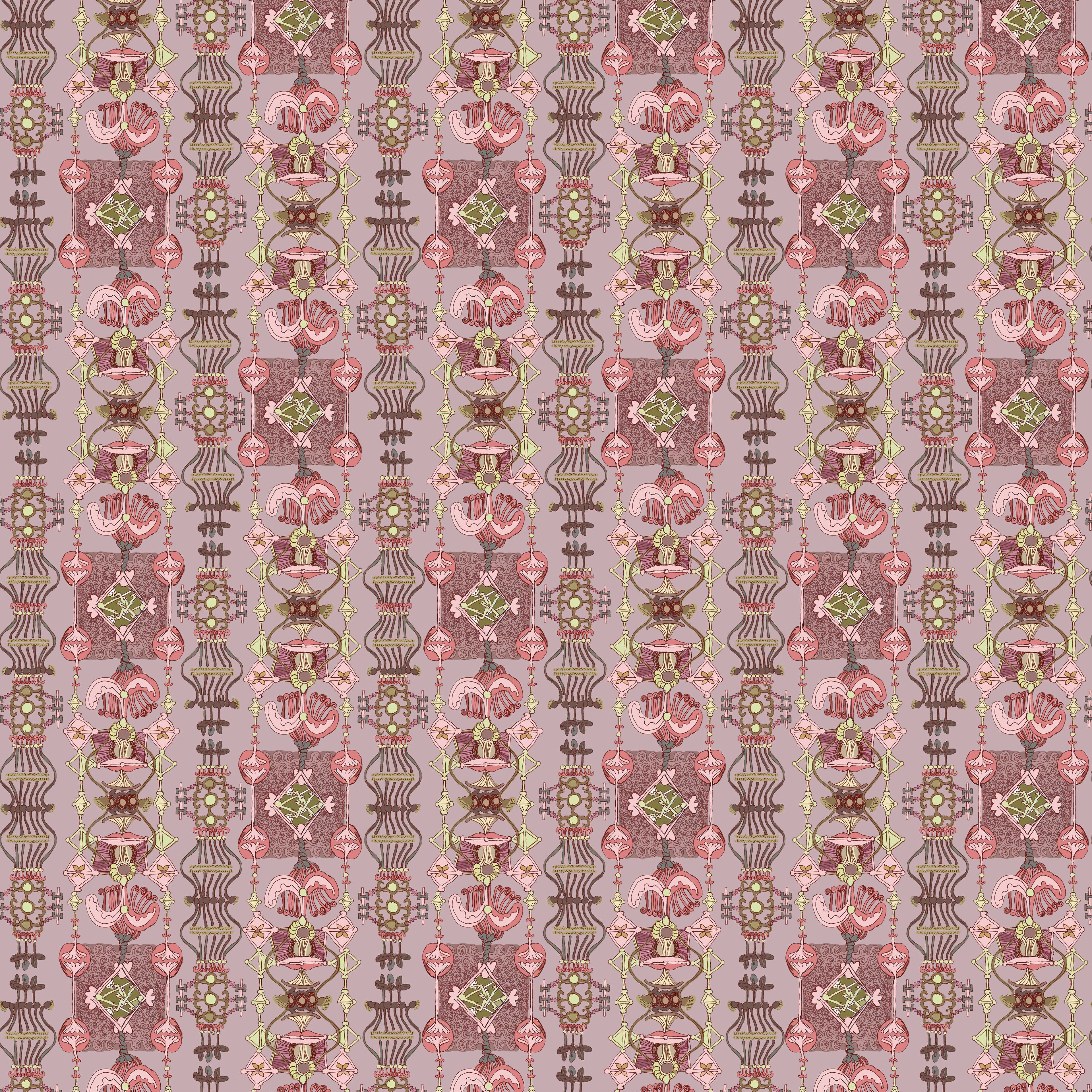 kleingemustert 16h, eine Bahnbreite 50 cm