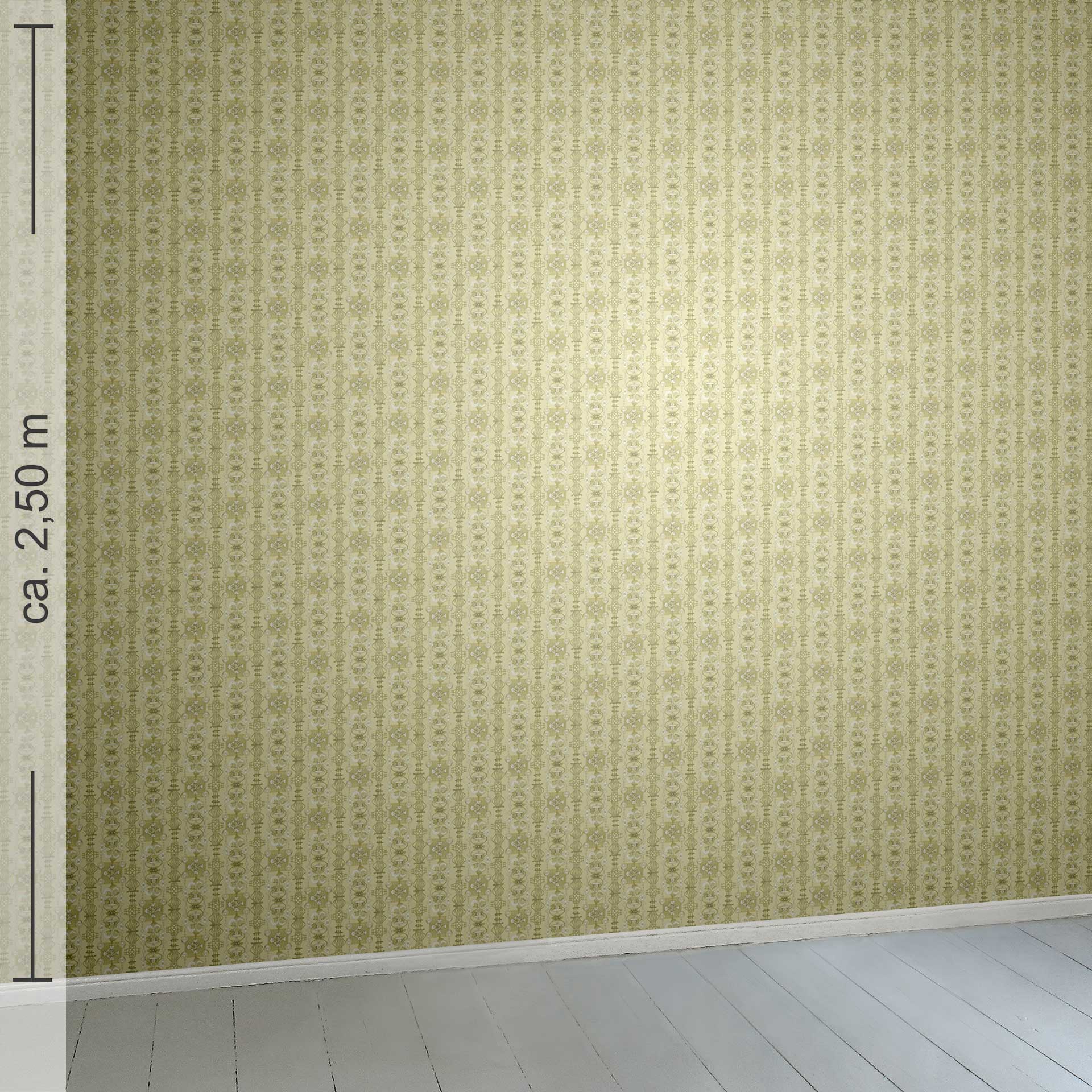 kleingemustert 18h, Raumansicht ca. 2,50 m x 2,50 m