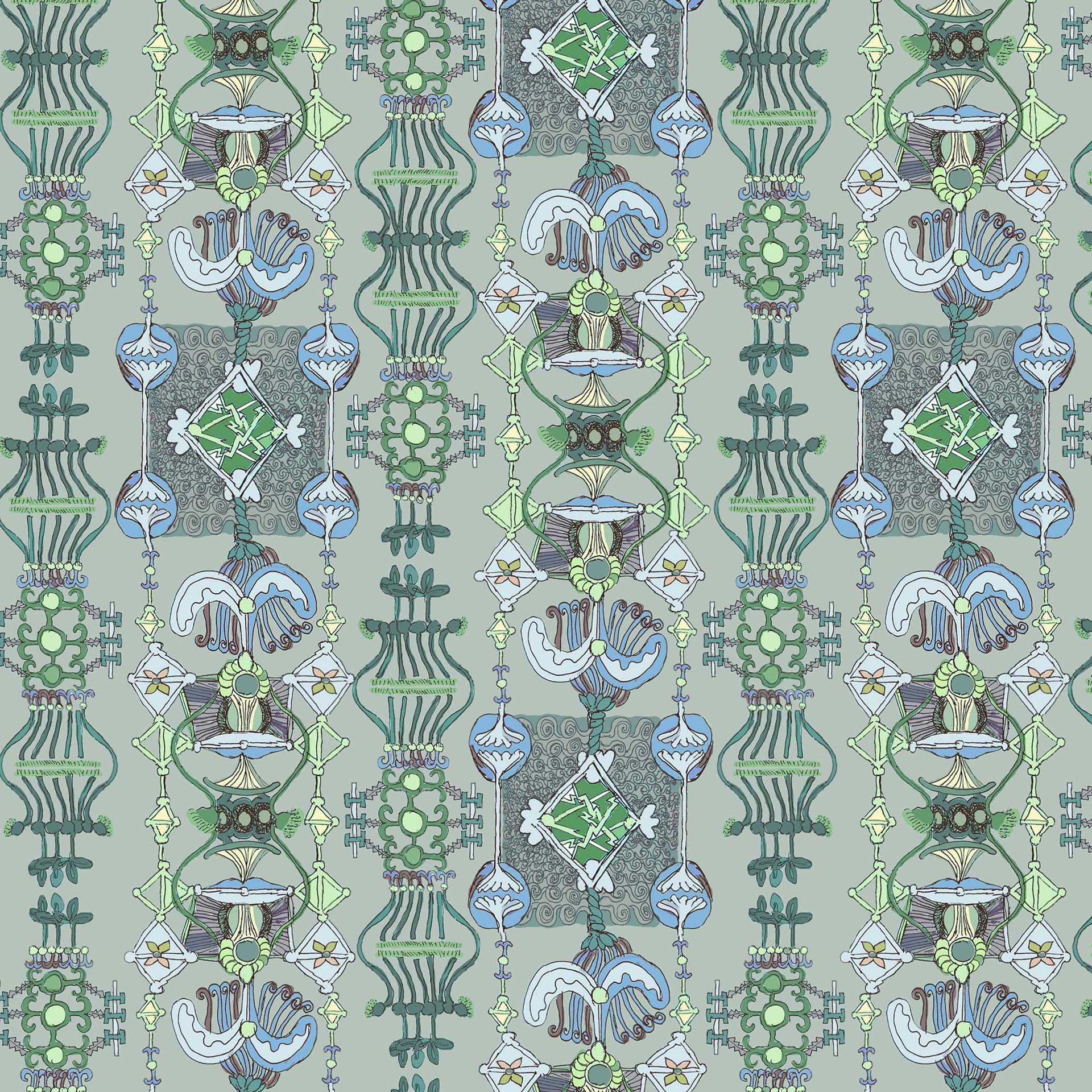 kleingemustert 17h, Detail